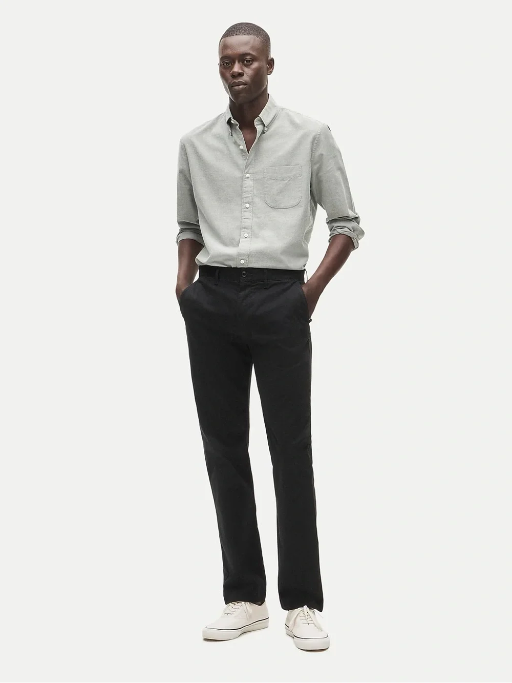 J. Crew 770M Straight-fit stretch chino pant in Black Size 34/32 NWT $98 AR886
